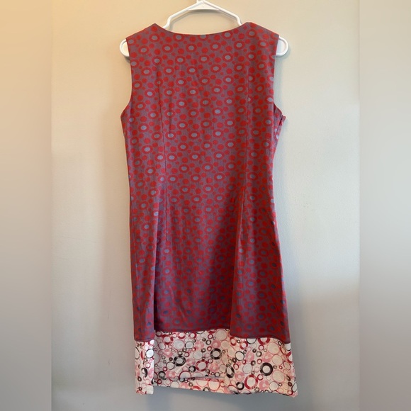 An Ren Red and White Polka Dot Dress Size Medium - Picture 2 of 8